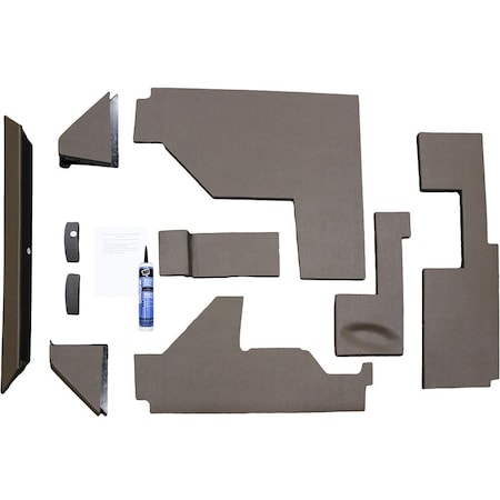 Aftermarket AMSS4148 Qwik Fit Lower Cab Kit, Brown Vinyl AMSS4148-ABL
